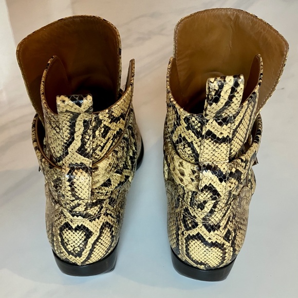 Chloe "Rylee" Snakeskin Python Ankle Boots 9.5 - Picture 4 of 5